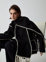 Tailored Jacket with Matching Scarf