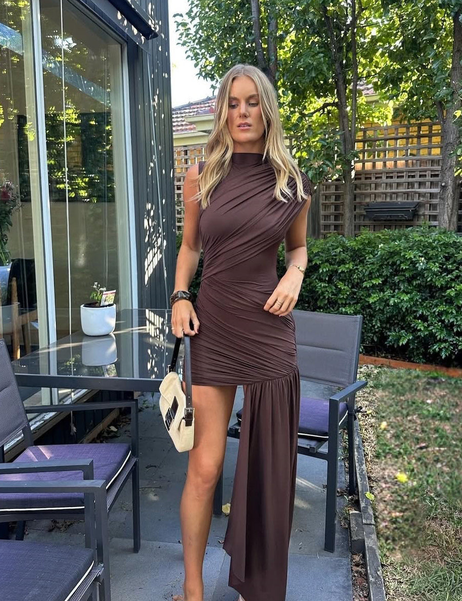 Brown_High_Neck_Ruched_Draped_Mini_Dress_3.jpg