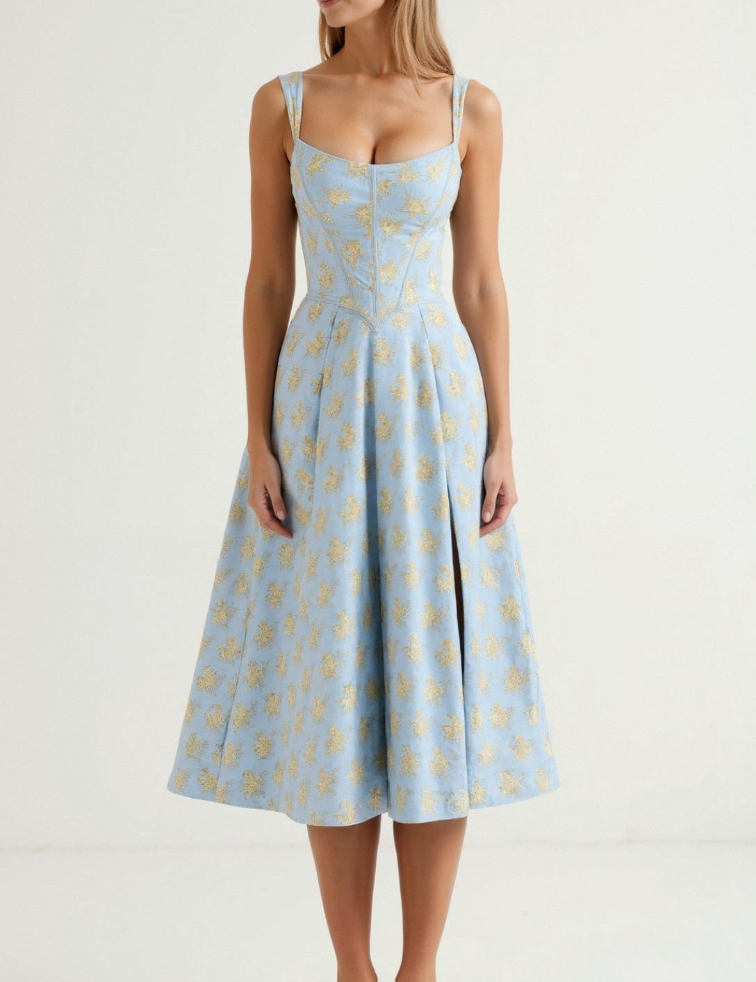 Dahlia Floral Midi Dress