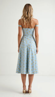 Dahlia Floral Midi Dress