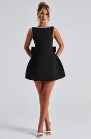 Cute Bow-Back Mini Dress