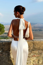 Priscilla Pearl Maxi Dress