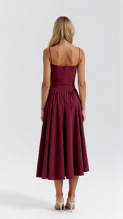 Odette Cute Corset Midi Dress