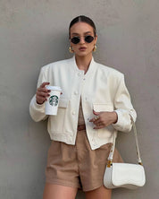 Maven Cropped Bomber Jacket