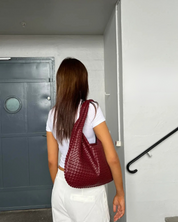 Verona Woven Hobo Bag