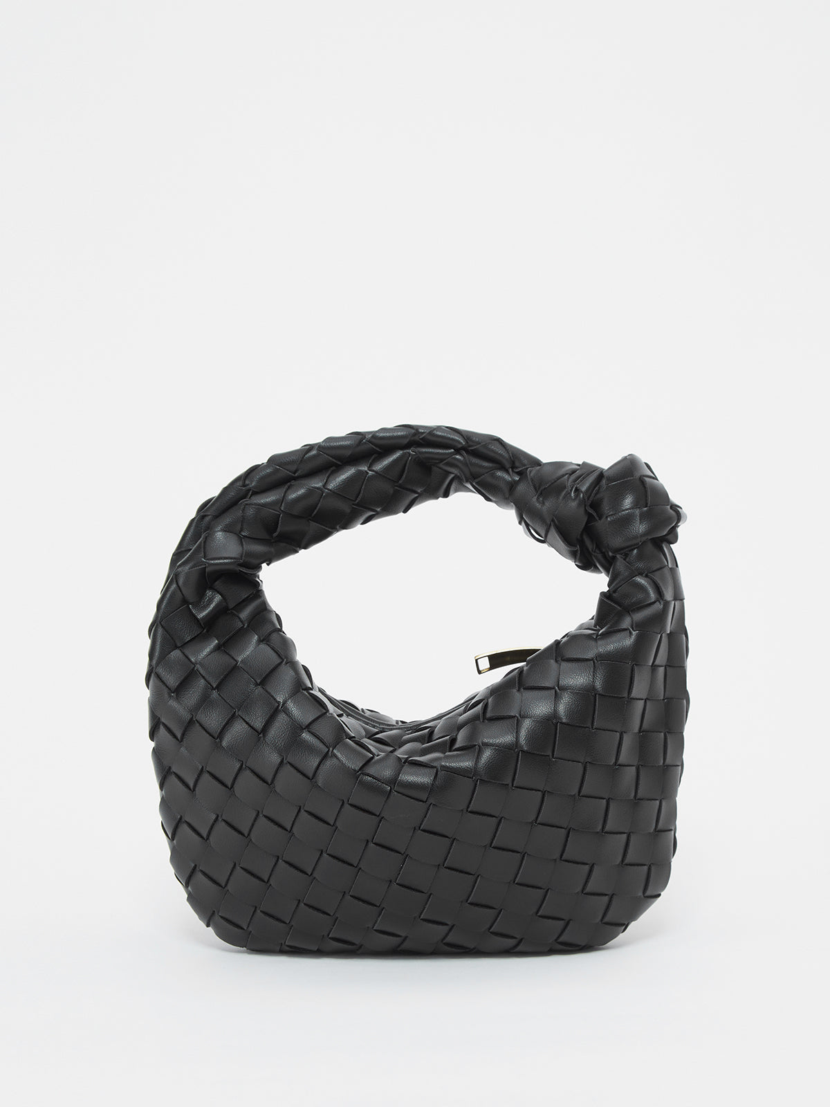 Braided Knot Handle Shoulder Bag