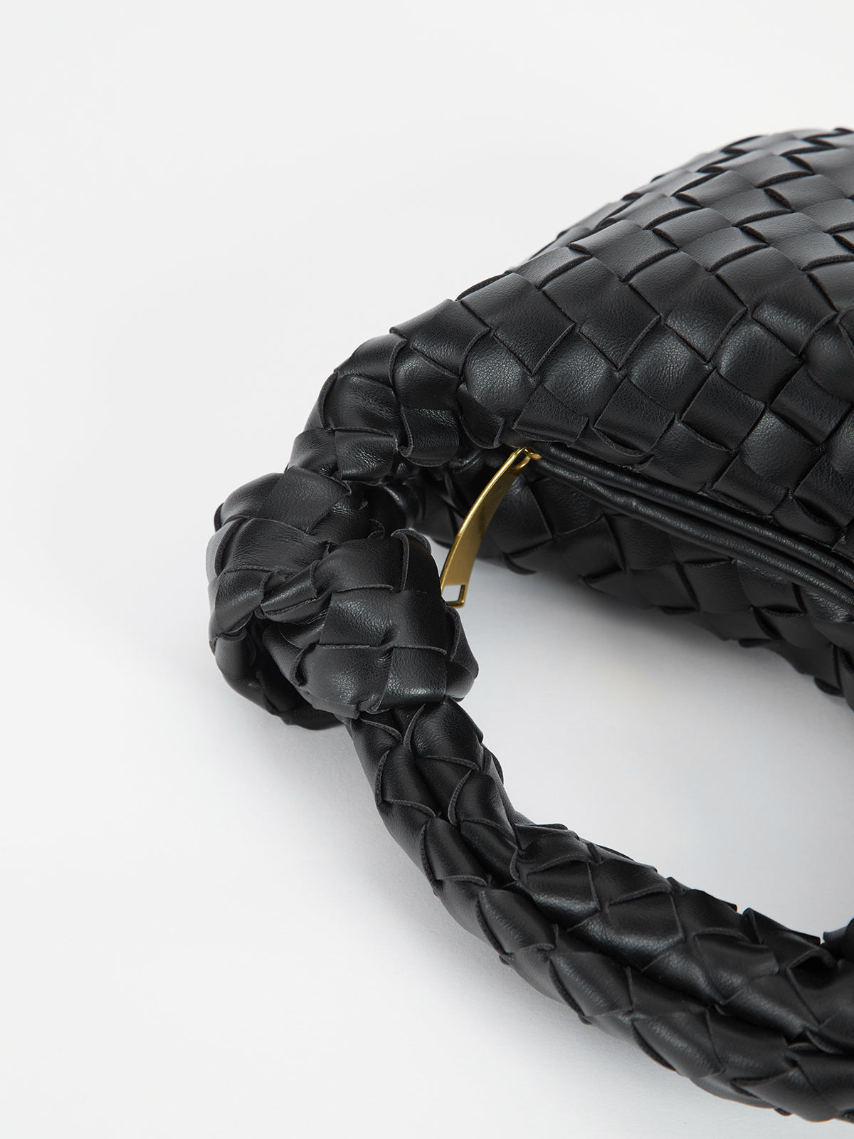 Braided Knot Handle Shoulder Bag