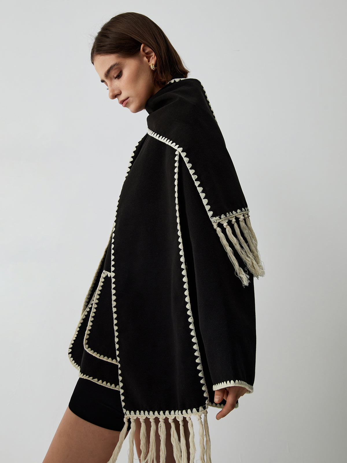 Tailored Jacket with Matching Scarf