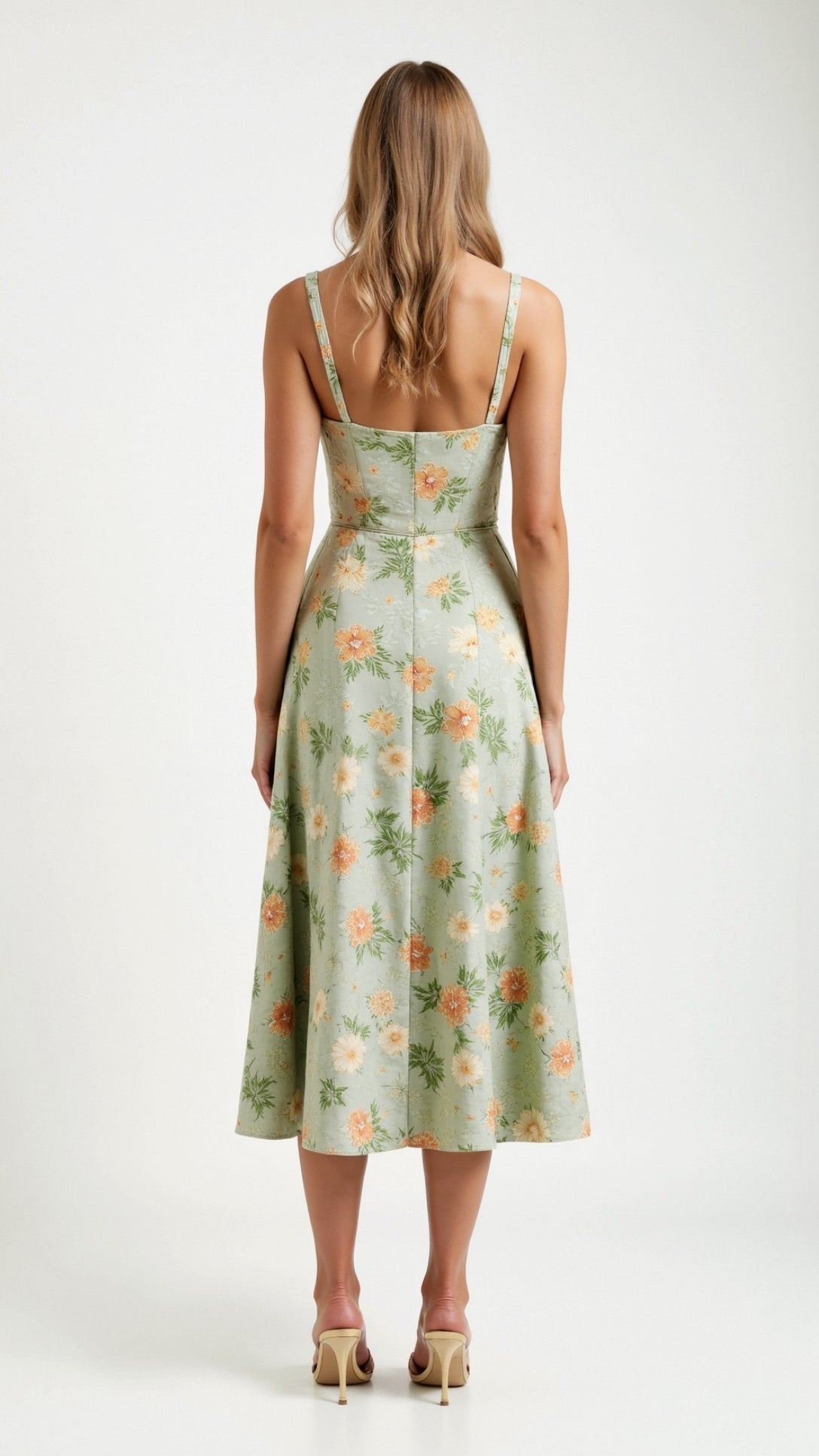Dahlia Floral Midi Dress