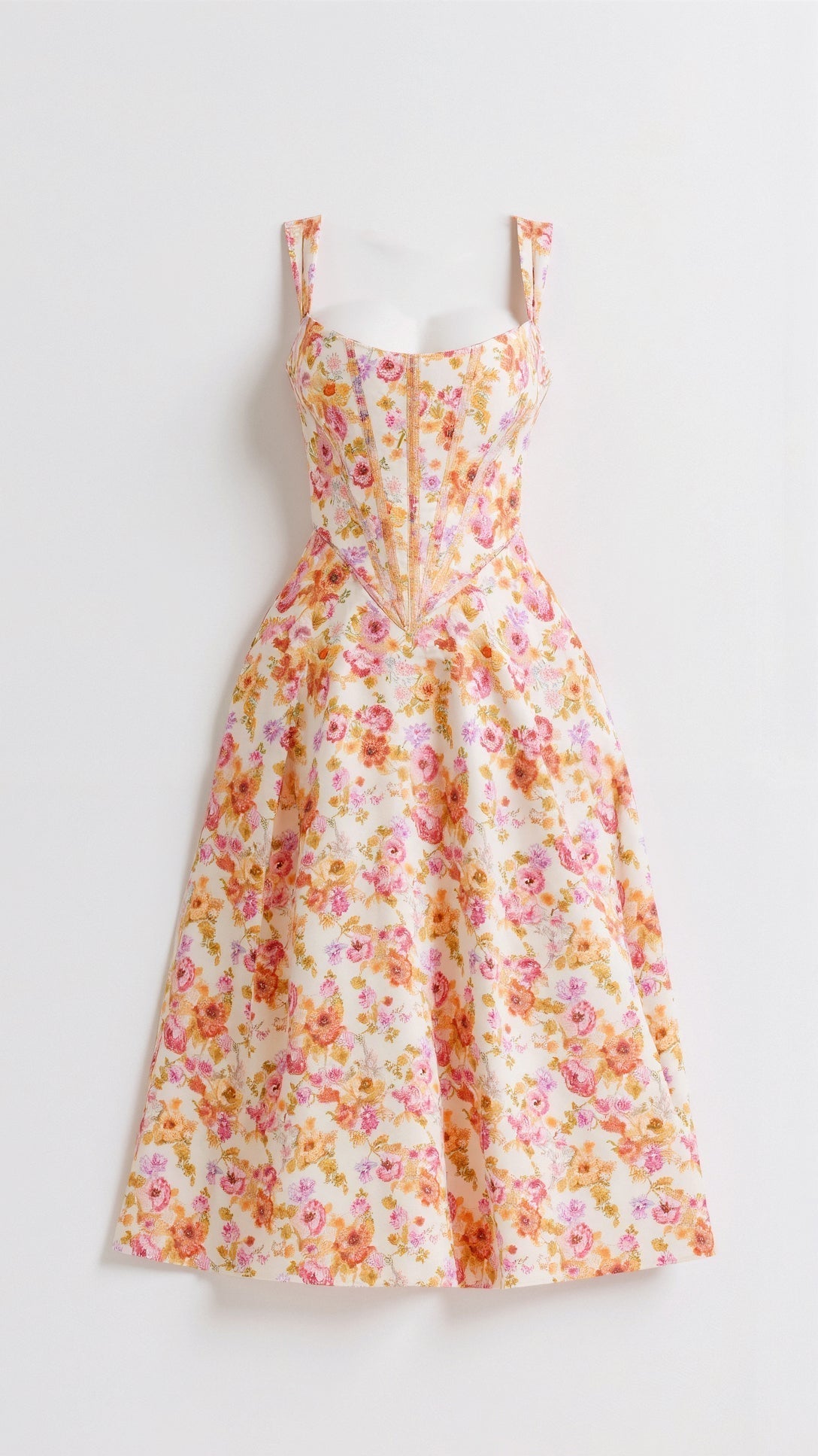 Dahlia Floral Midi Dress