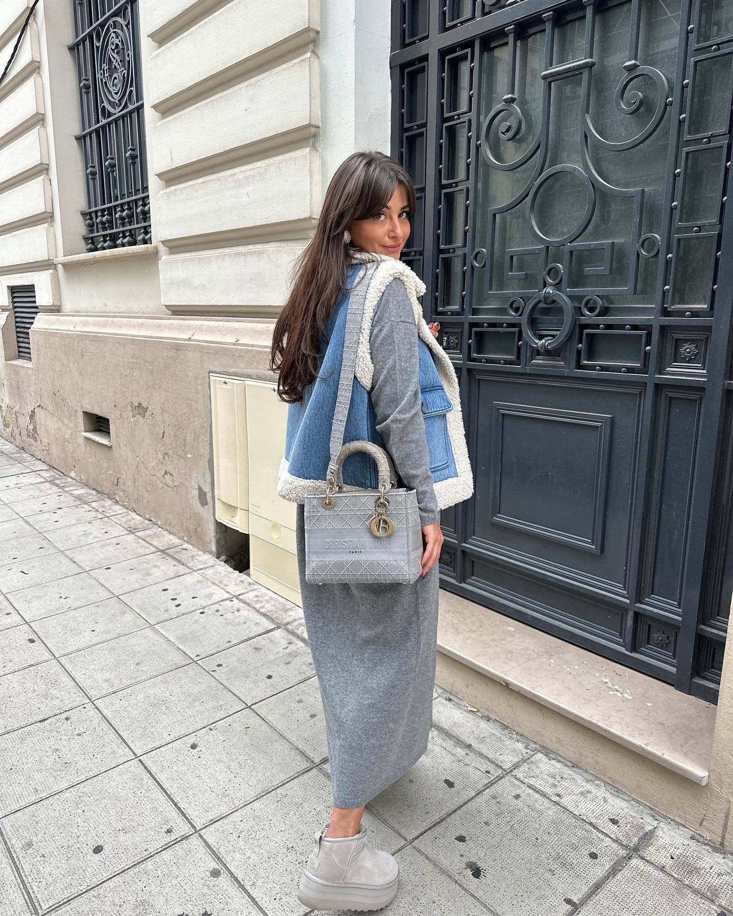 Vintage Shearling Denim Vest