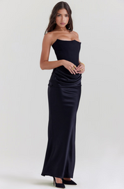 Mia Strapless Corset Maxi Dress