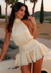 Gretchen Halter Mini Dress