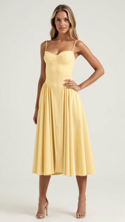 Odette Cute Corset Midi Dress